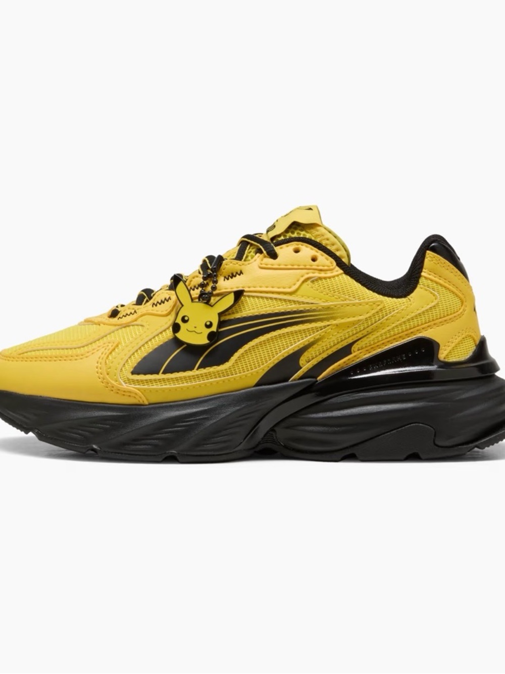 Puma x Pokemon Fade Pikachu - Yellow and Black Men's Athletic Sneakers